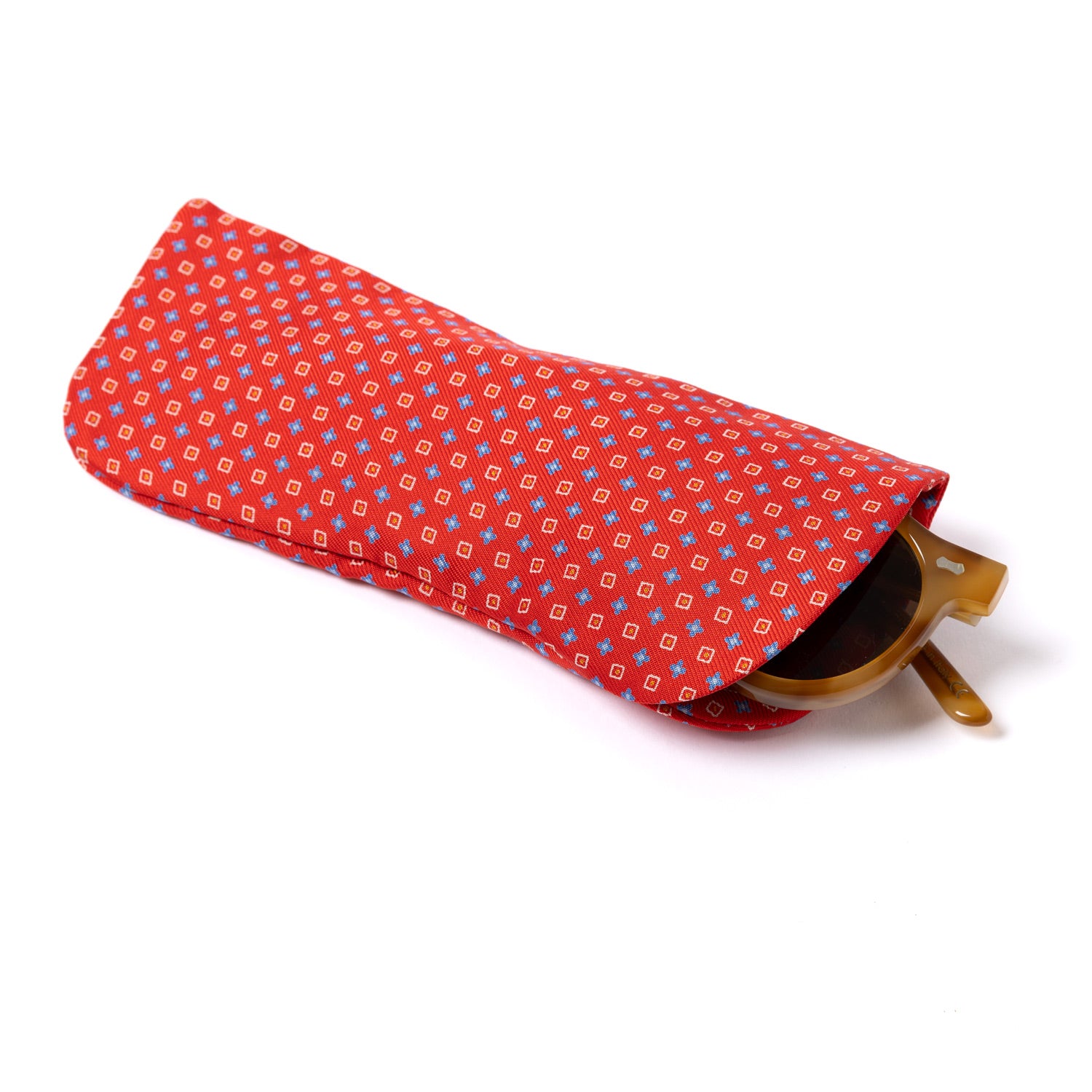 Glasses Case "Silk Case" made from Printed Silk - handmade